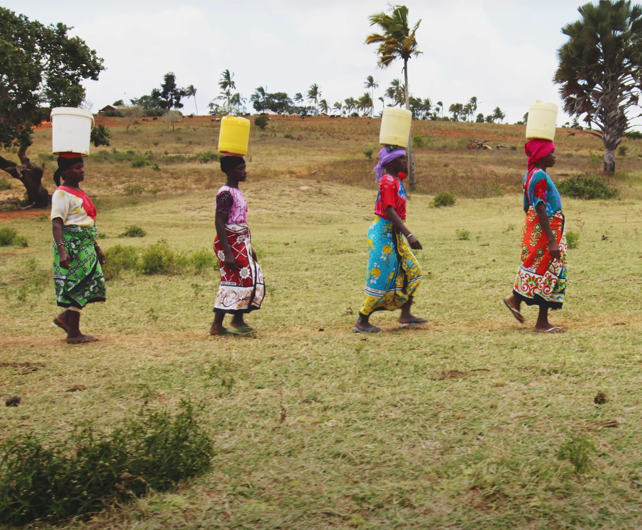 Women from Muleji Kenya getting water